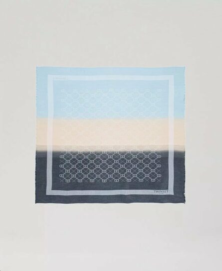 Kefiah jacquard degradè con oval t twin set pe25 art. 251ta4260
