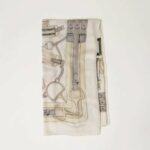 Kefia con stampa a catena twin set pe25 art. 251ta4270