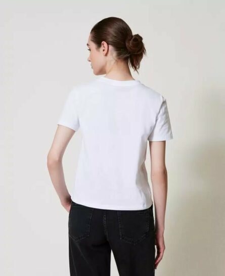 T-shirt ricamata twin set pe25 art. 251tp2072