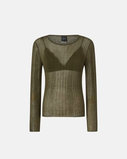 Maglia semitrasparente a costine Pinko pe 25. mod. alchemilla art. 102977