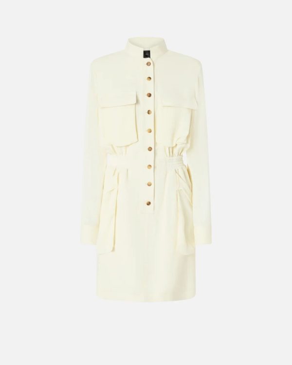 Abito corto a camicia con tasche Pinko pe 25. mod. benvenuto art. 105019