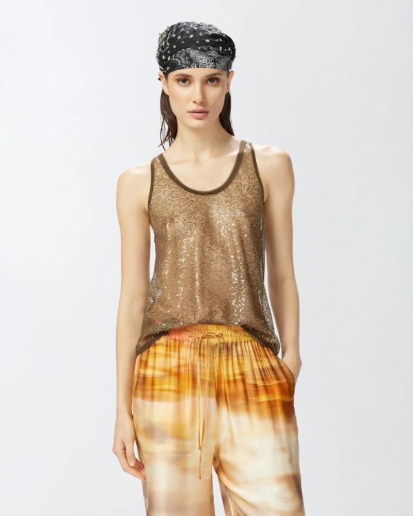 Top canottiera Pinko pe 25. mod. waiting art. 104710