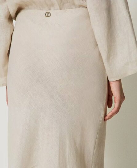 Gonna lunga in lino twin set pe25 art. 251tf2014