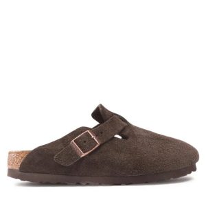 Boston Sfb Mocca Suede Leather Birkenstock Sandali Uomo 660463PE25.
