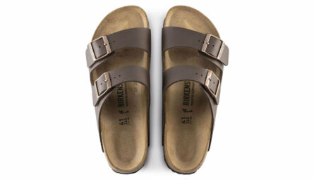Arizona Dark Brown Birko Flor Birkenstock Sandali Uomo 051703PE25.