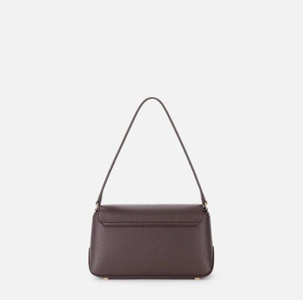 Borsa a spalla con placca logo Elisabetta Franchi BS01A51E2