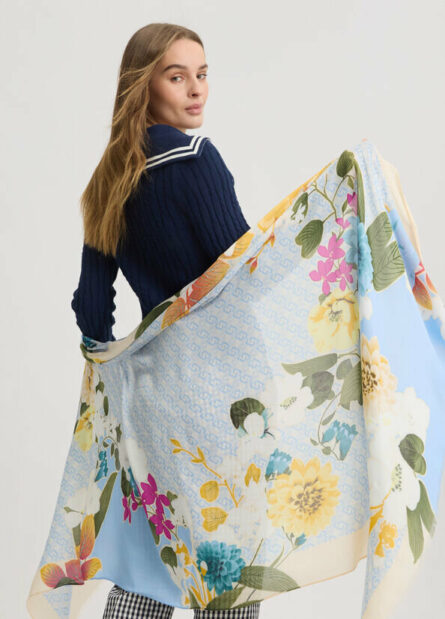 Stola con stampe floreale liu jo pe 25 art. 2a5047