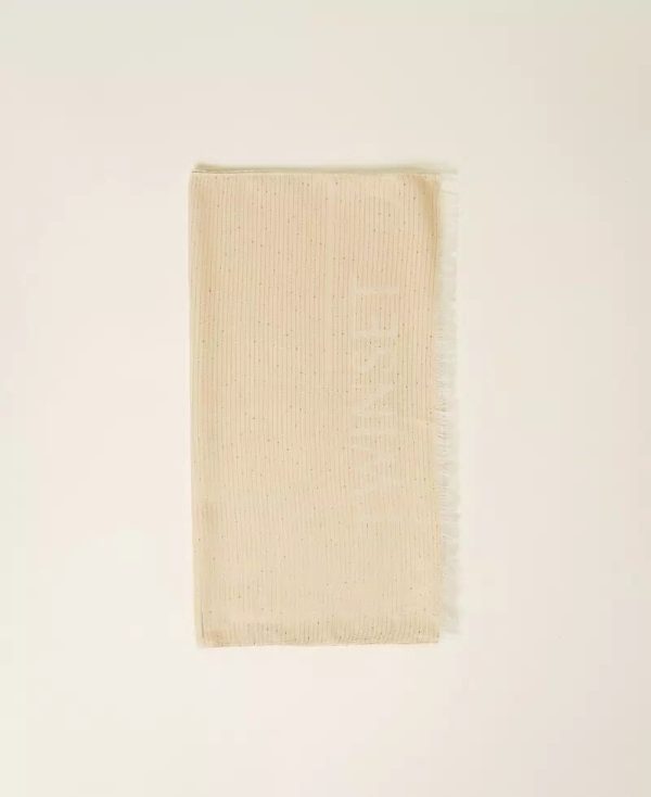 Kefiah jacquard con paillettes twin set pe25 art. 251ta4520
