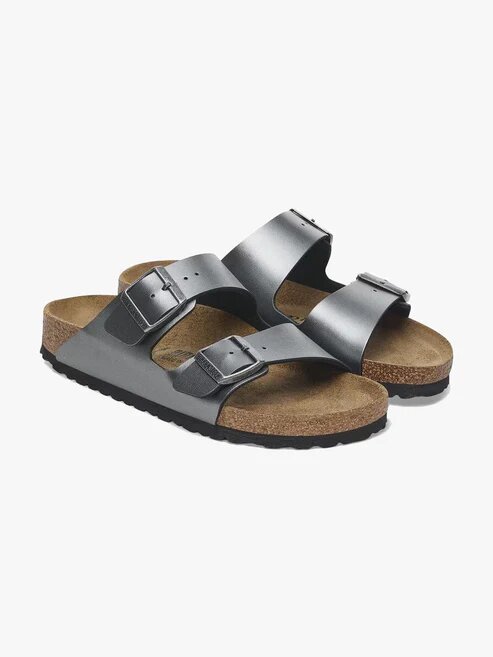 Arizona Metallic Black Birko Flor Birkenstock Sandali Donna 1029224PE25.