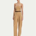 Tuta in lyocell stretch con lacci criss-cross tu05152e2 Elisabetta Franchi pe25