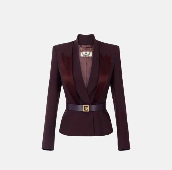 Giacca Con Cintura Elisabetta Franchi GI17656E2 0127520132_1jpg Giacca Con Cintura Elisabetta Franchi GI17656E2