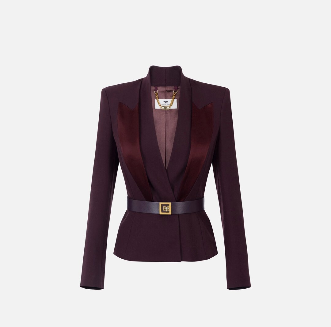 Giacca Con Cintura Elisabetta Franchi GI17656E2