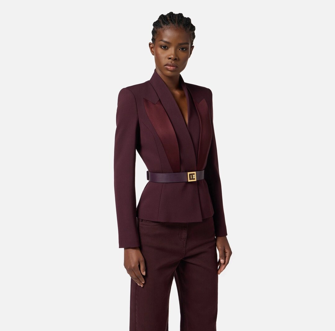 Giacca Con Cintura Elisabetta Franchi GI17656E2