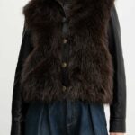 Giubbino a Fibra Lunga Con Maniche Spalm Twin Set Giubbini Donna 252TP2420AI25.