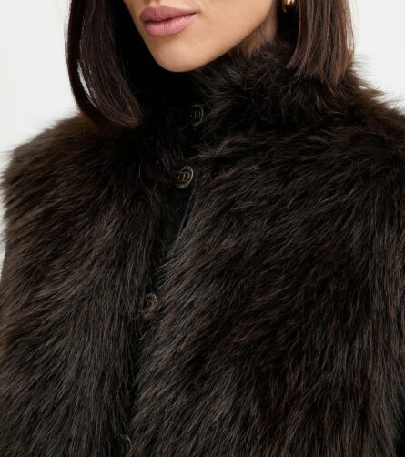 Giubbino a Fibra Lunga Con Maniche Spalm Twin Set Giubbini Donna 252TP2420AI25.