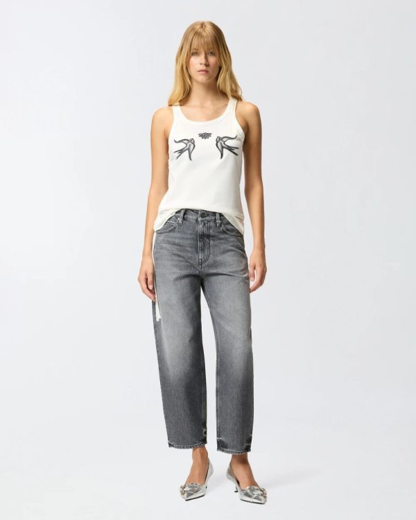 Estelle Egg Moonlight Gray Den Pinko Jeans Donna 103857A2RY AI25.26.