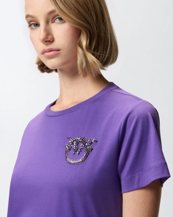 Nambrone t-Shirt Jersey Ricamo Pinko t-Shirt Donna 103320A2RN AI25.26.