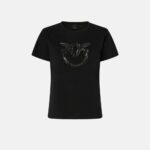 Quentin t-Shirt Jersey Ricamo Pinko t-Shirt Donna 100535A2RN AI25.26.