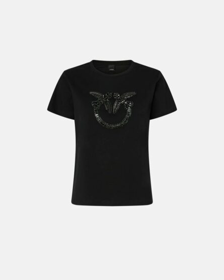 Quentin t-Shirt Jersey Ricamo Pinko t-Shirt Donna 100535A2RN AI25.26.