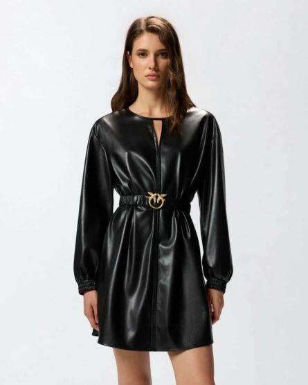 Sfumato Abito Tessuto Spalmato Pinko Abiti Donna 105587A2P4 AI25.26.