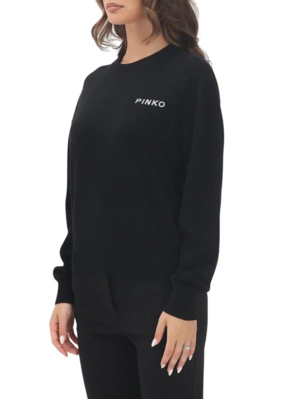 Martinica Maglia Blend Ws Logo Pinko Maglie Donna 105561A2SI AI25.26.