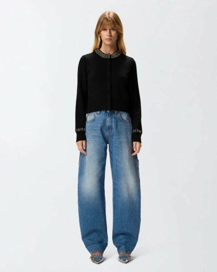 Spezzino Cardigan Blend Ws Str Pinko Maglie Donna 105686A2S4 AI25.26.