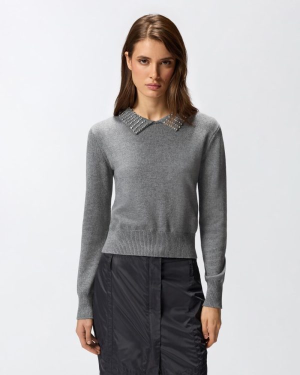 Ventotene Maglia Blend Ws Stra Pinko Maglie Donna 105530A2S4 AI25.26.