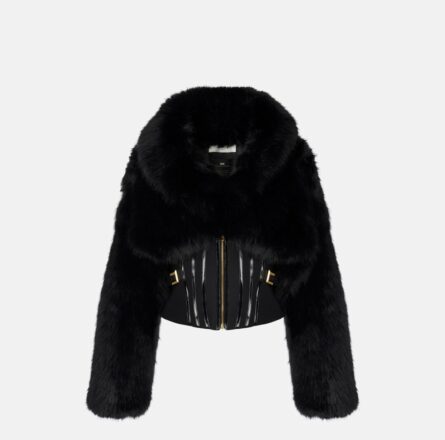 Giubbotto effetto pelliccia Elisabetta Franchi GB05A57E2