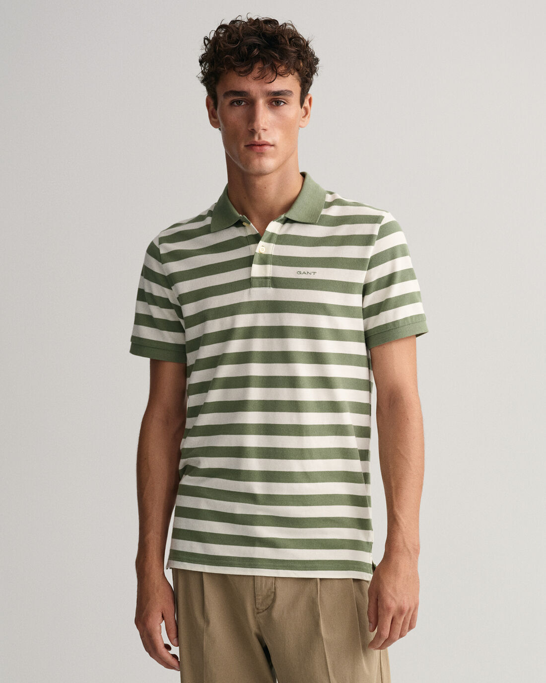 polo multi stripe pique gant pe 23. - immagine 3