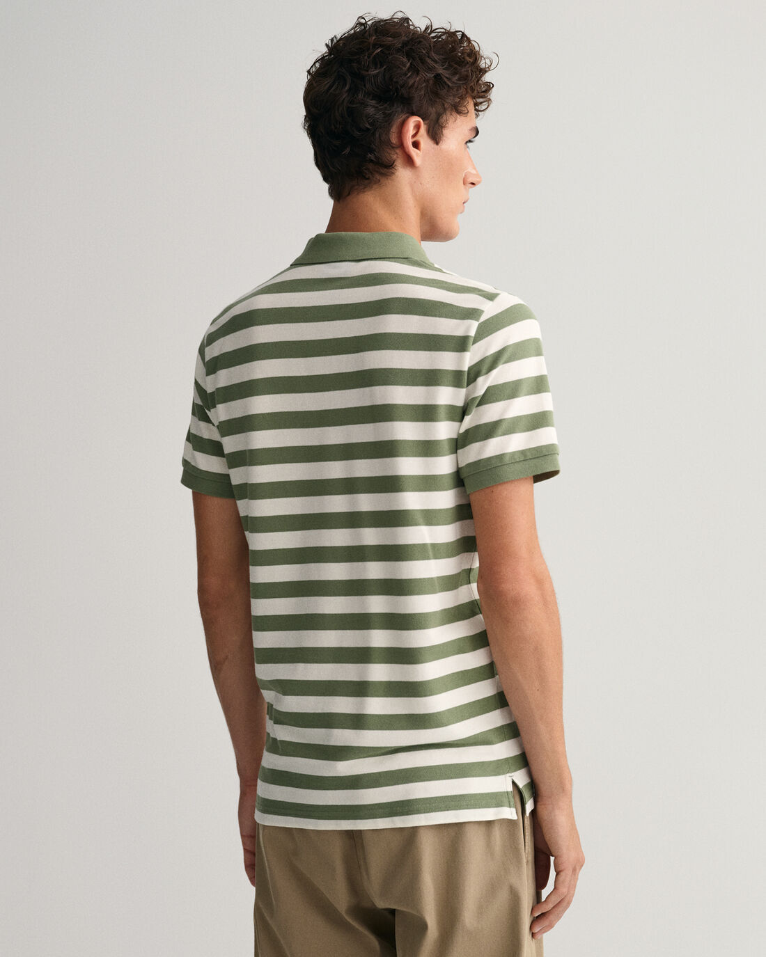 polo multi stripe pique gant pe 23. - immagine 4