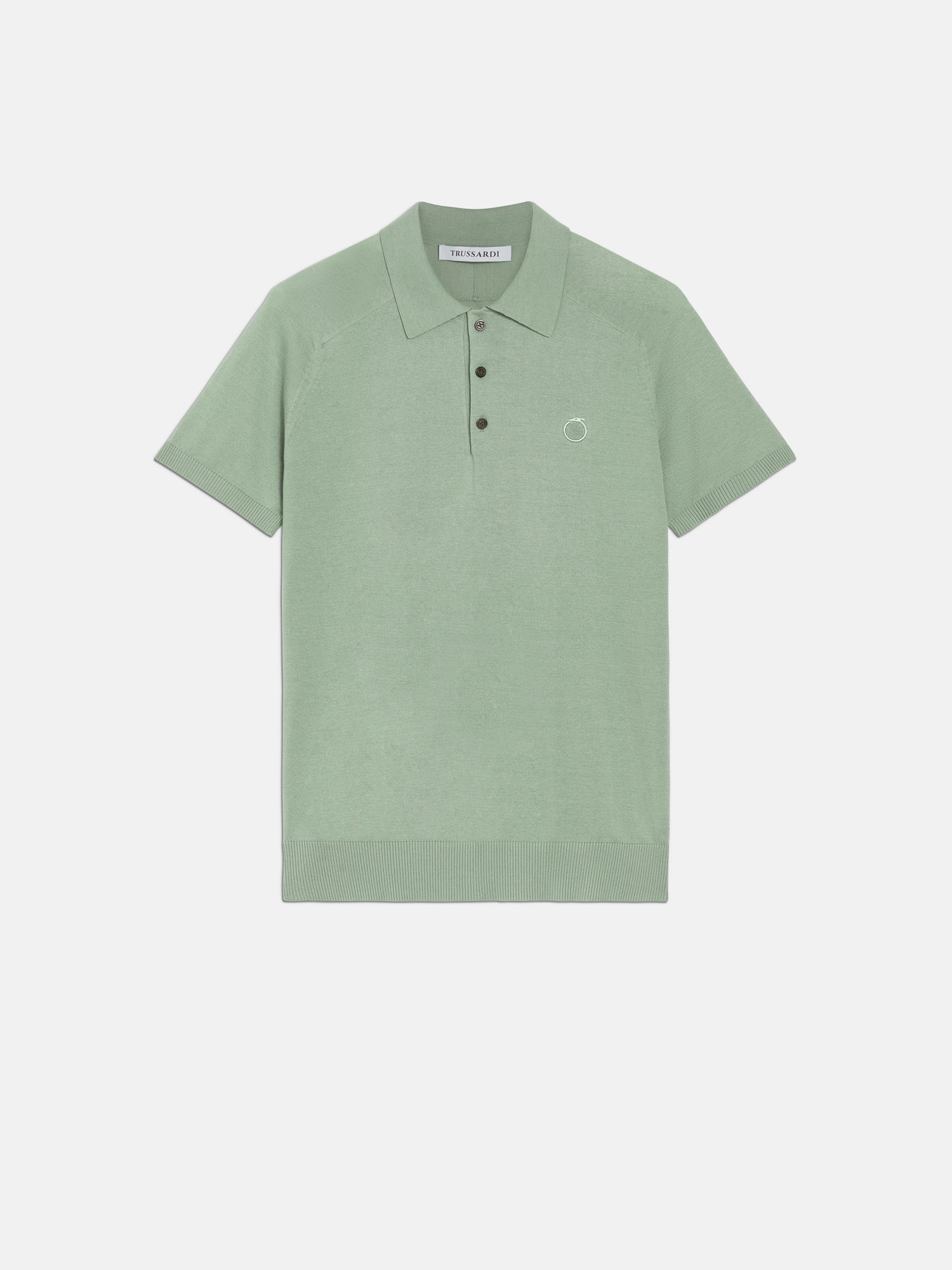 polo in filo logo levriero trussardi pe 23.