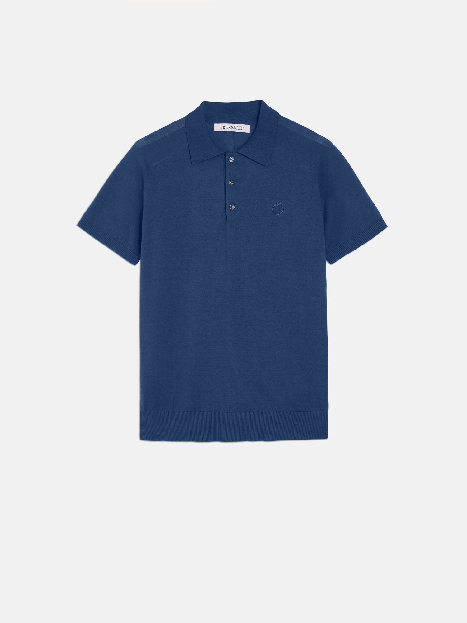 polo in filo logo levriero trussardi pe 23. - immagine 4