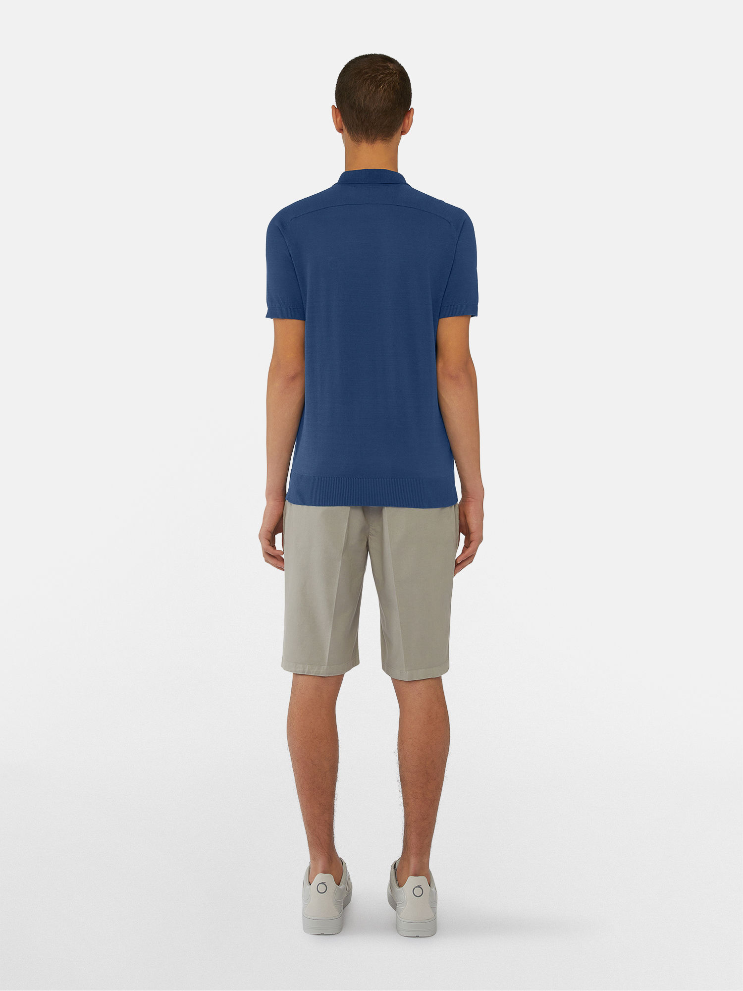 polo in filo logo levriero trussardi pe 23. - immagine 6