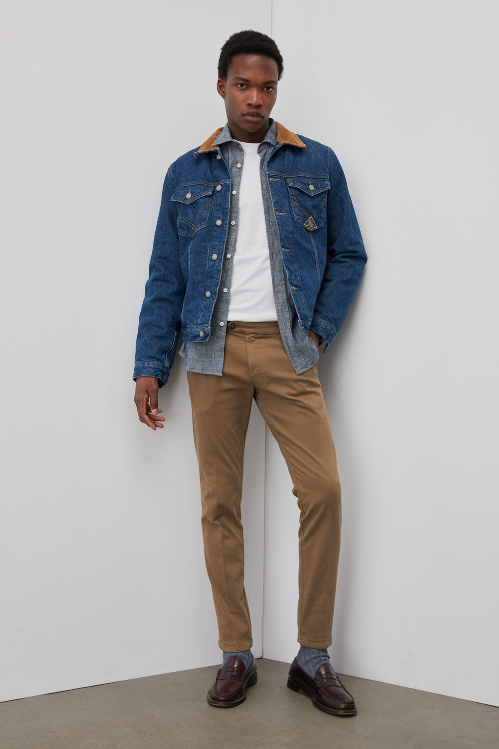 pantalone roy rogers ai23.24.
mod.  rolf- col. beige - immagine 1