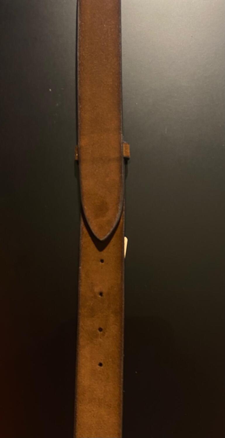 cintura in pelle scamosciata alberto luti pe 24.