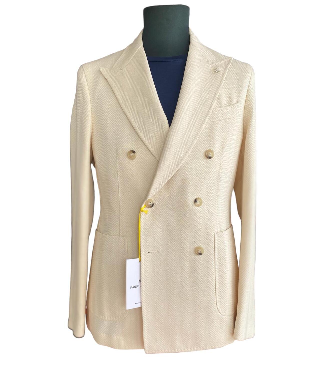 giacca doppio petto spigata drop 8 slim manuel ritz pe 24.