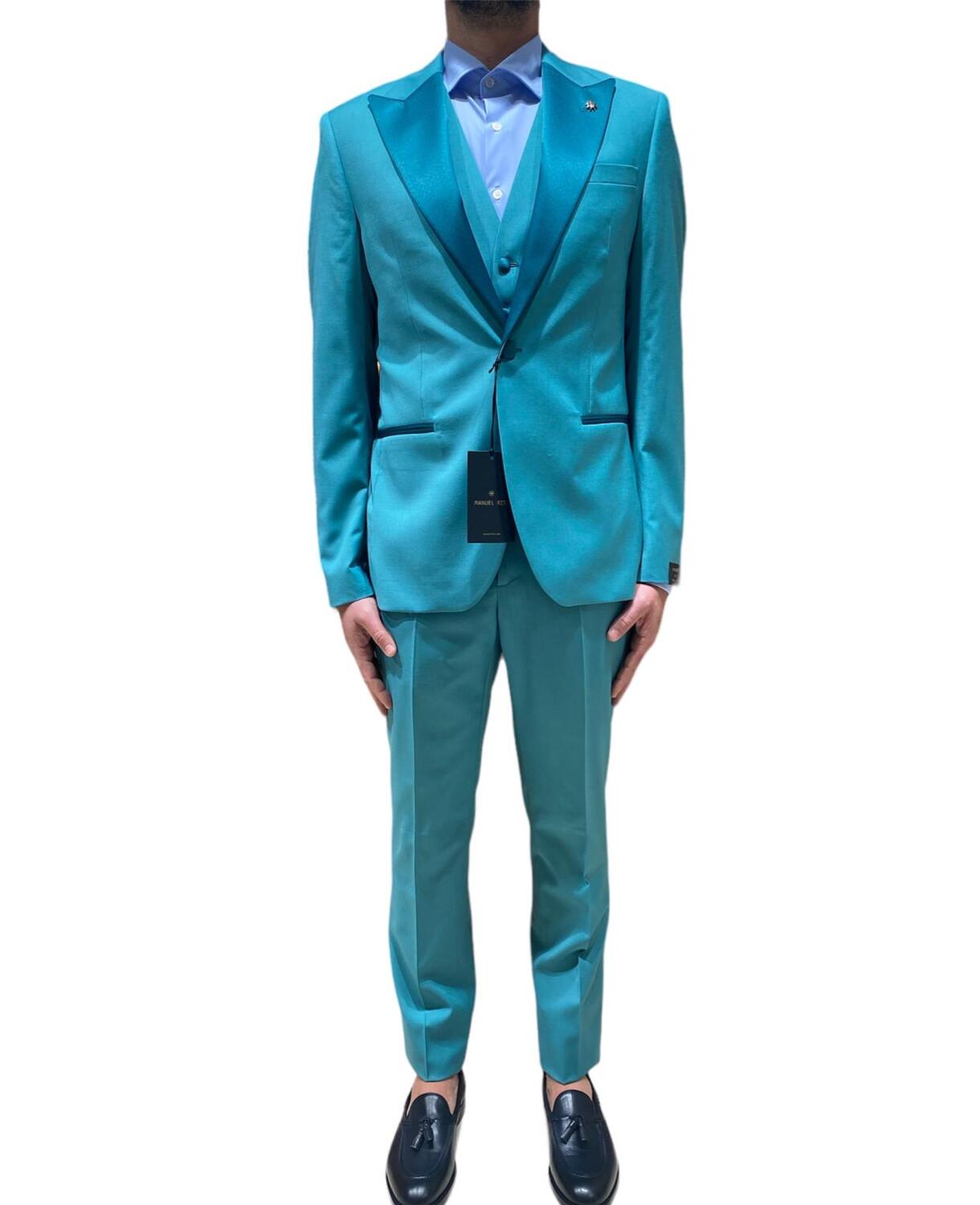 abito e gilet slim dopm 8 manuel ritz pe 24. - immagine 1