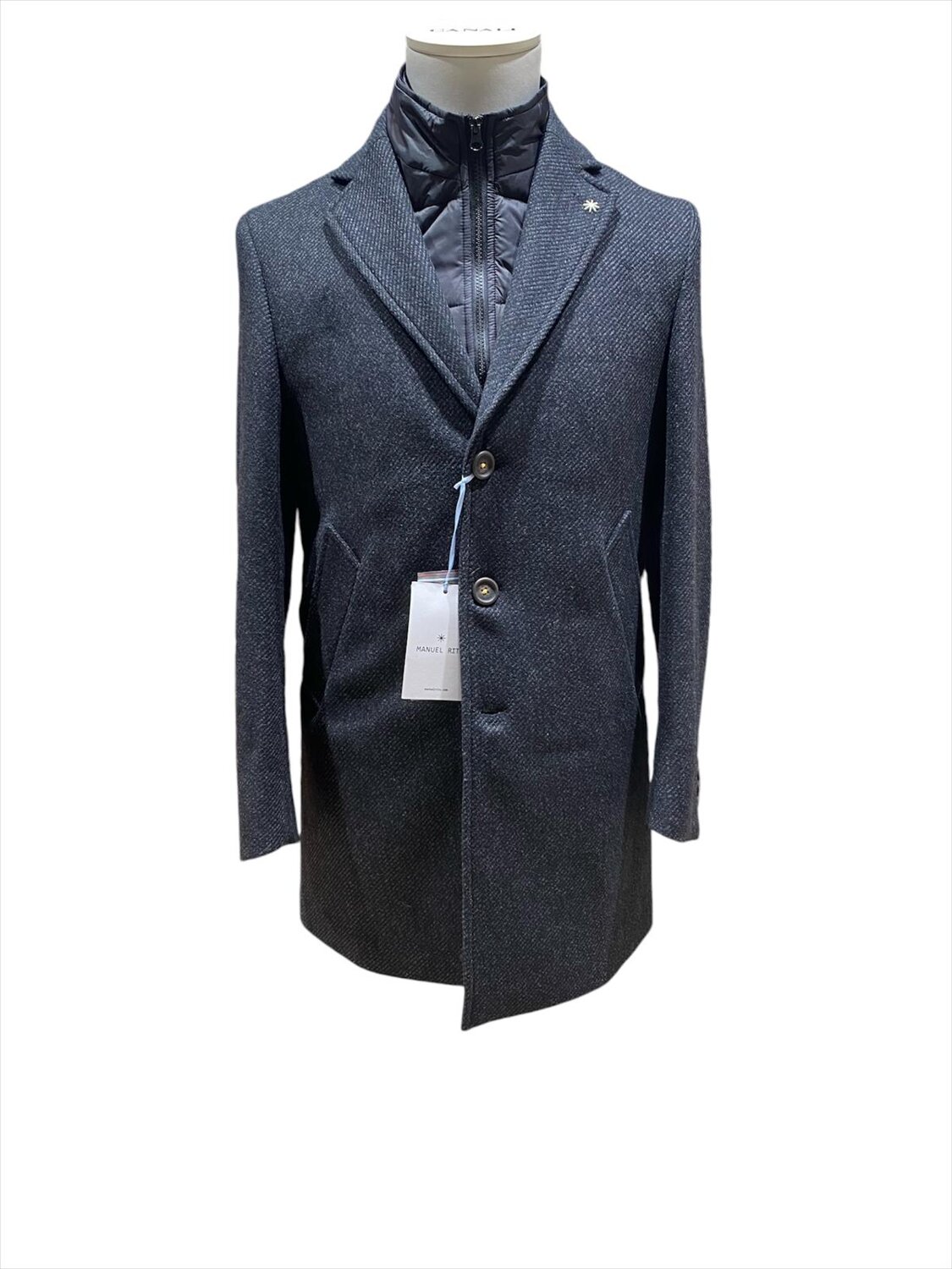 cappotto in misto lana con cappuccio staccabile 3732c4548c manuel ritz ai 24.25.