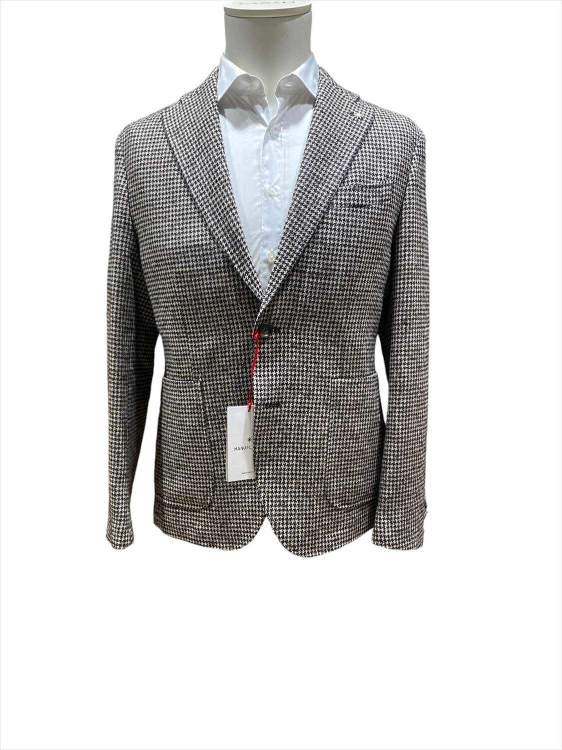 giacca pied de poule slim 3732g2728 manuel ritz ai 24.25.