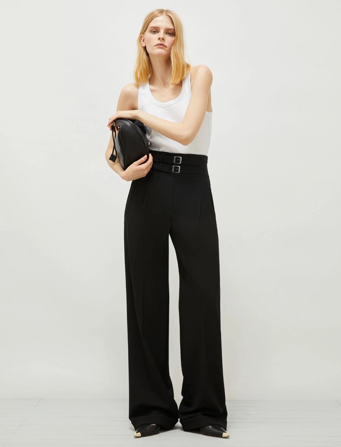 Pantaloni con dettaglio lacci aguzze marella pe 25