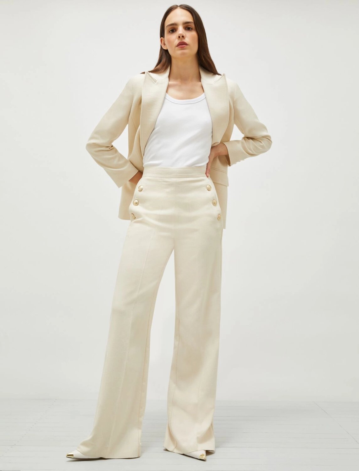 Pantalone in tessuto natté  mission marella pe 25