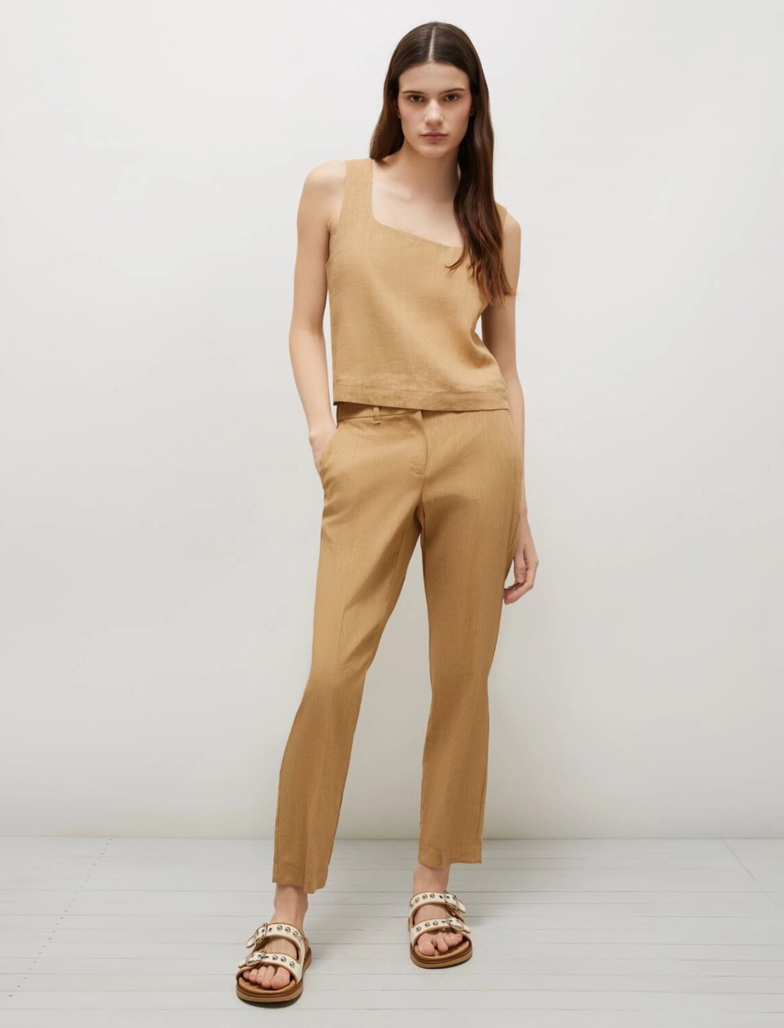 Top in viscosa e lino stretch terni marella pe 25