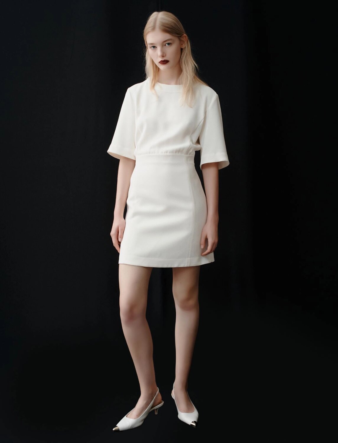 Abito corto in enver satin riciclato garda marella pe 25