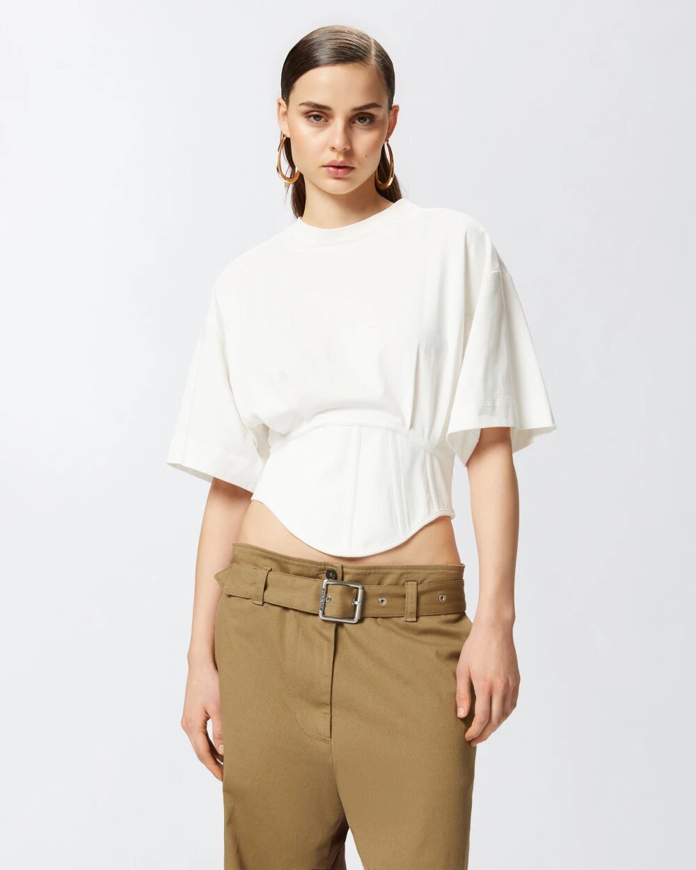 Maglia corta stile bustino Pinko pe 25. mod. ti sento 
art. 104948 - immagine 3