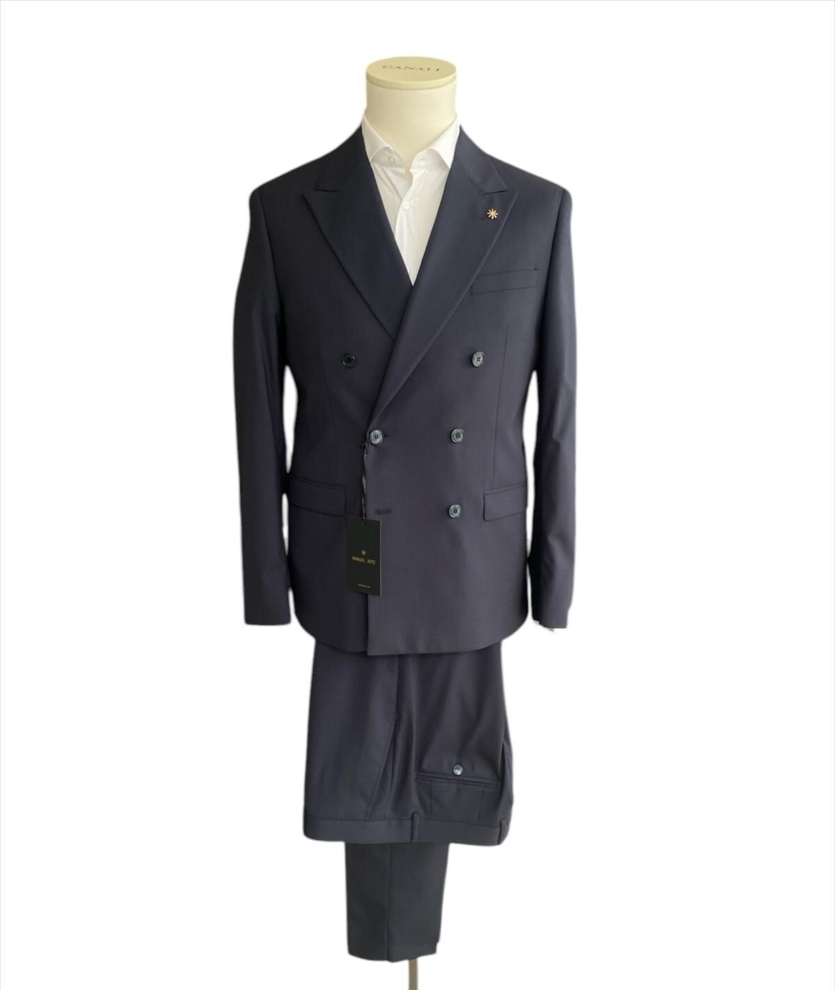 Abito doppiopetto drop 8 slim Manuel Ritz 3830A3378 250000 - immagine 2
