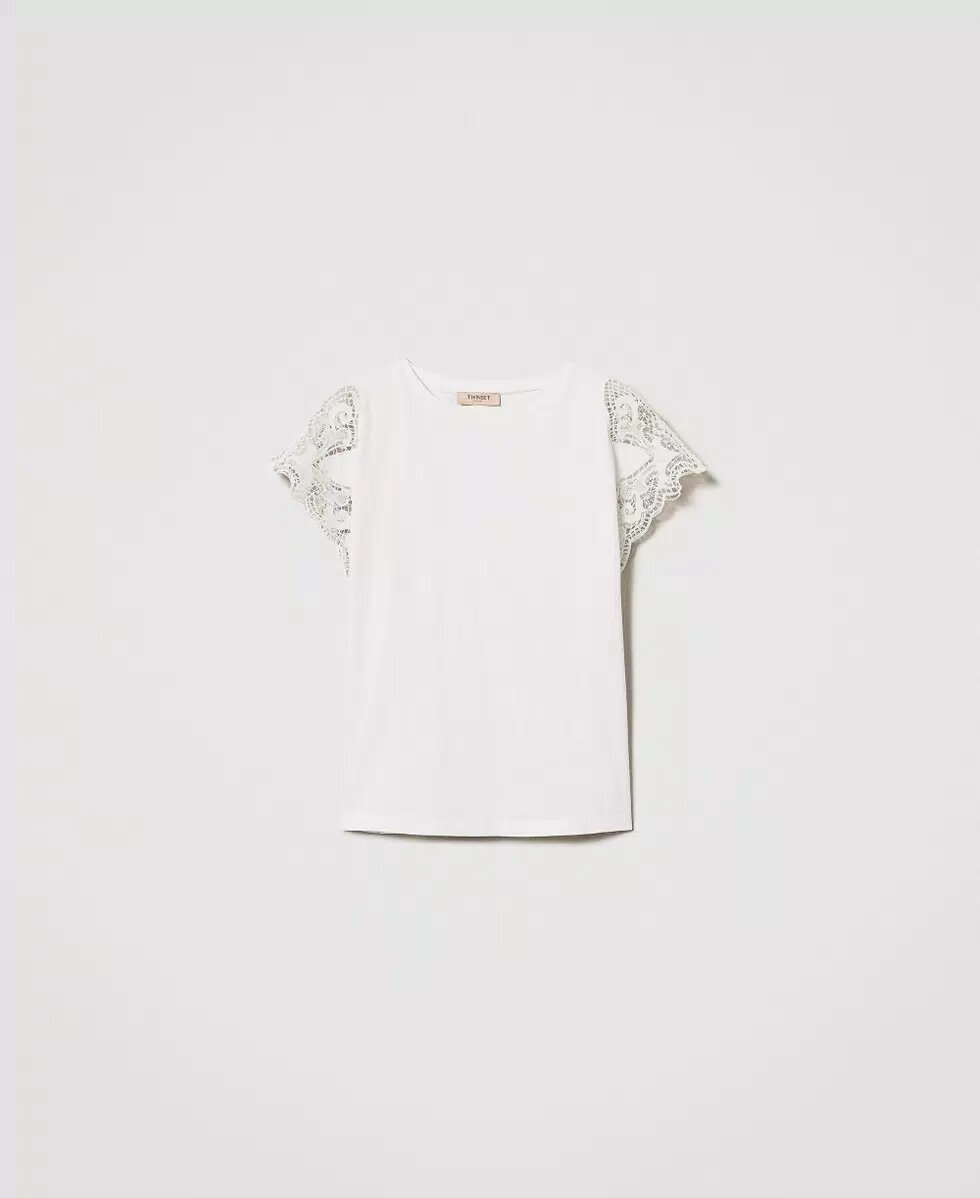 T- shirt regular con pizzo twin set pe25
art. 251tp2290 - immagine 4