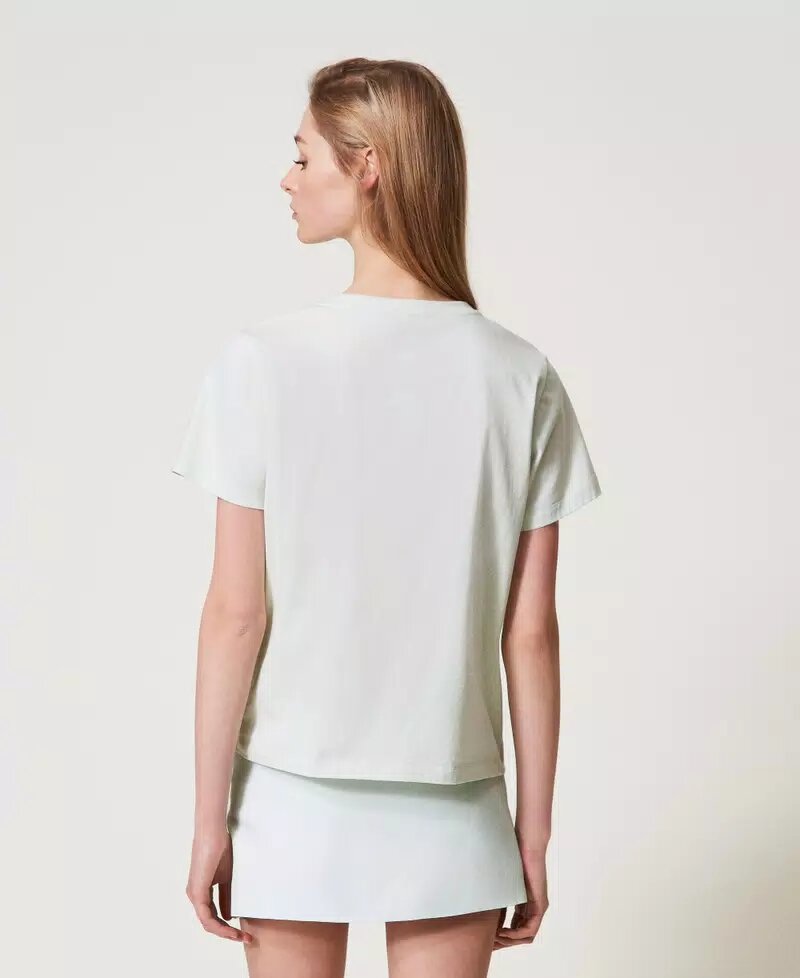 T-shirt con logo oval t di strass twin set pe25
art. 251tt2040 - immagine 3