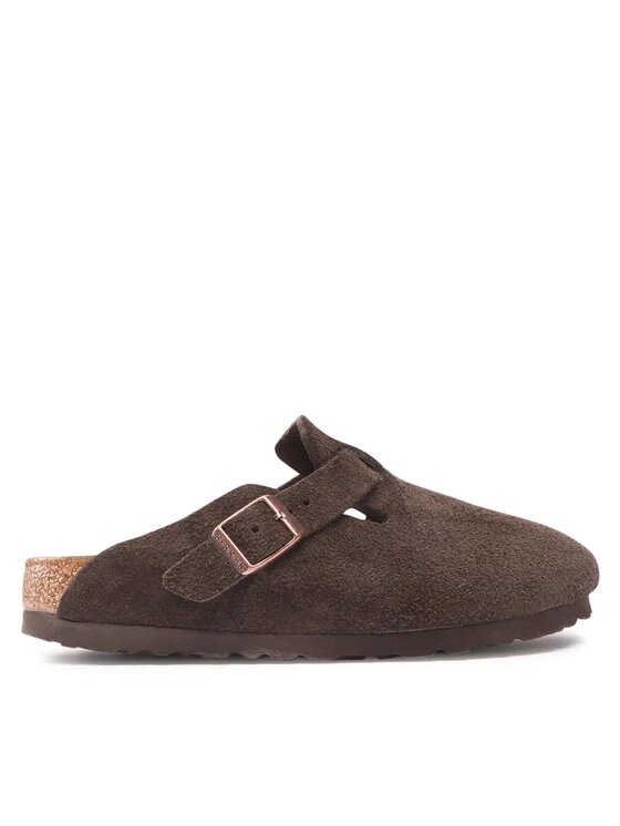 Boston Sfb Mocca Suede Leather Birkenstock Sandali Uomo 660463PE25.