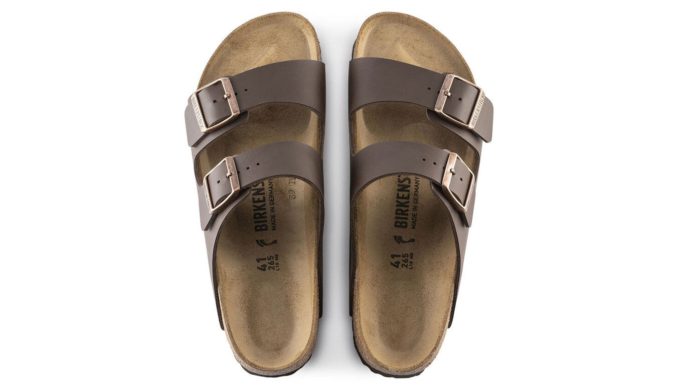 Arizona Dark Brown Birko Flor Birkenstock Sandali Uomo 051703PE25. - immagine 3