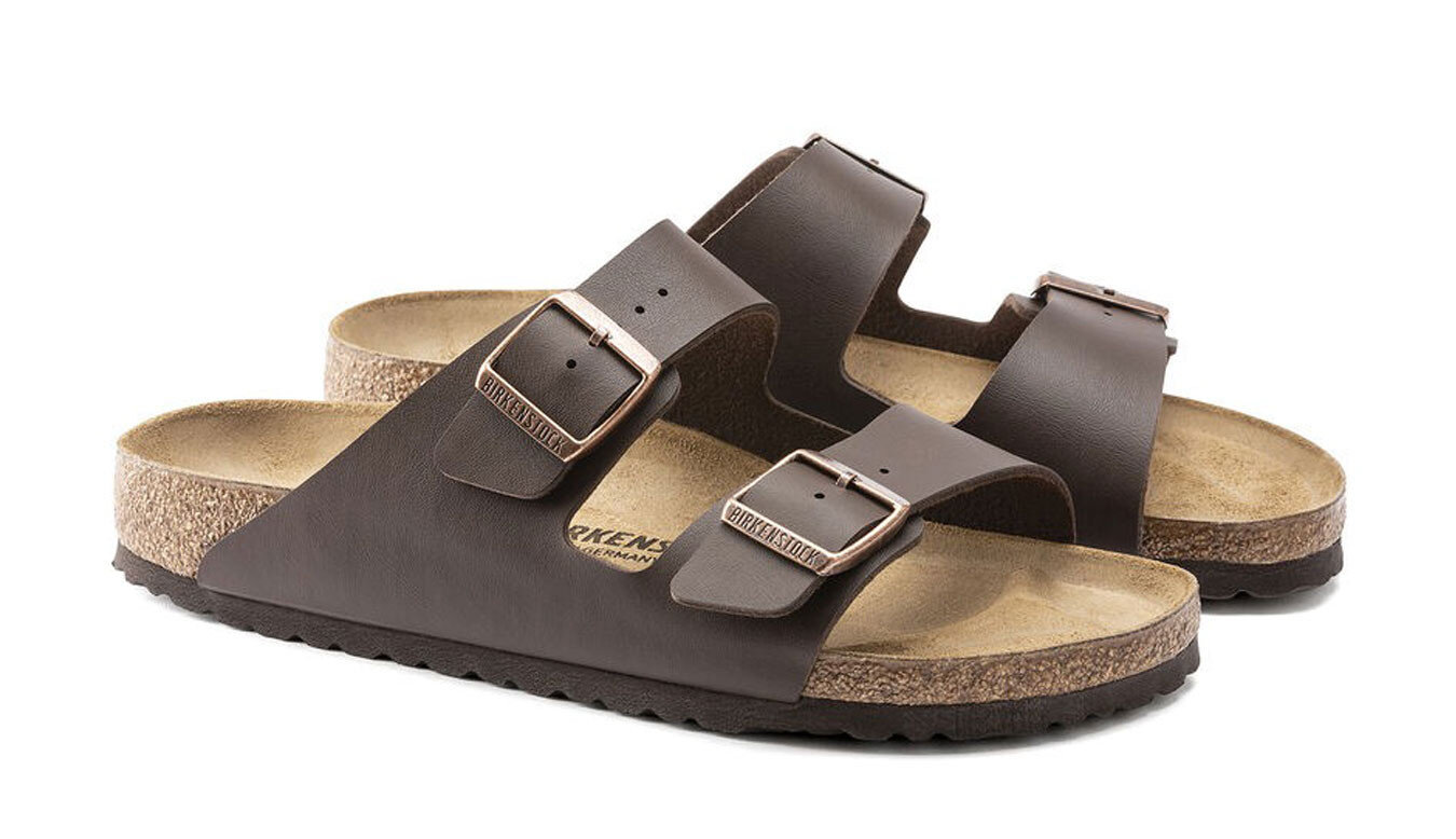 Arizona Dark Brown Birko Flor Birkenstock Sandali Uomo 051703PE25. - immagine 4
